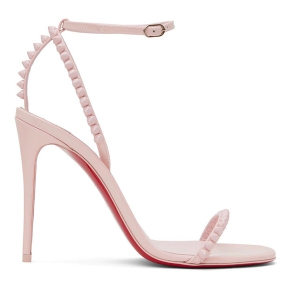 Christian Louboutin Shoes - New Size 38.5 Christian Louboutin Pink So Me 100 Heeled Sandals